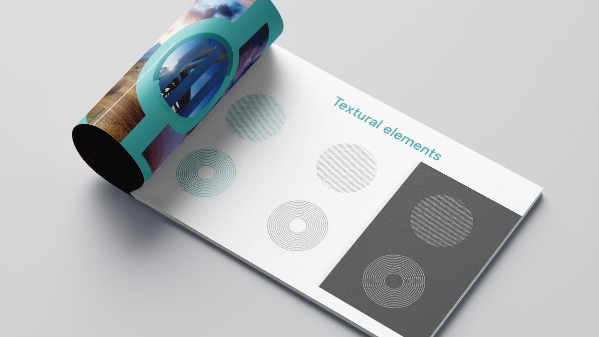 Use of texture in brand guidelines